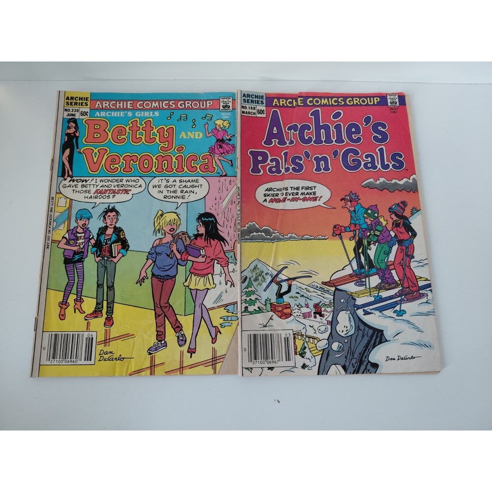 Lot of 2‎ Archie's Pals Betty & Veronica May June 1984 Comics